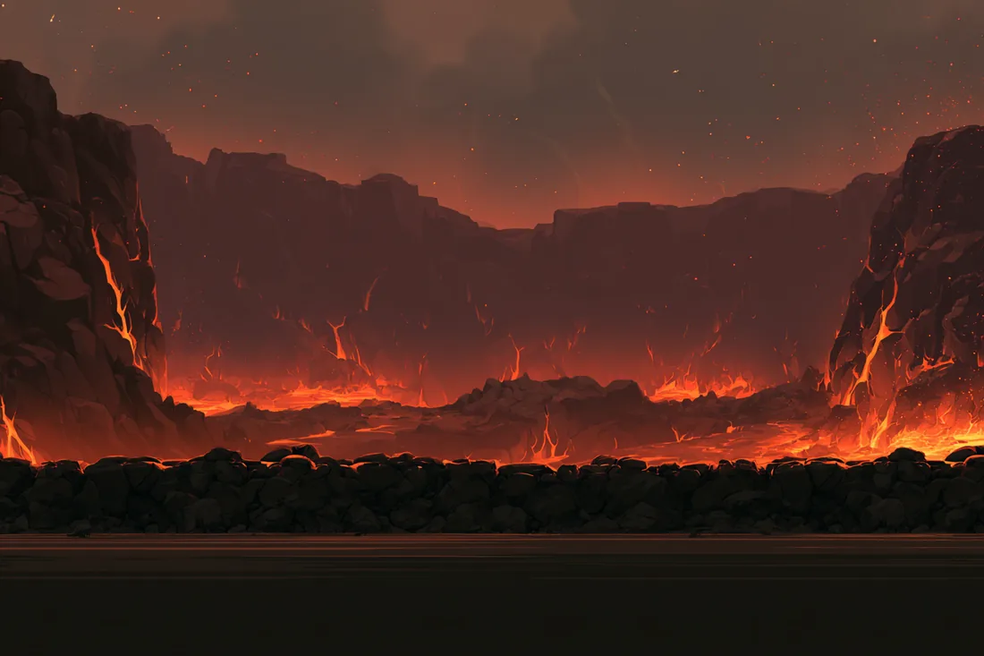 El volcán